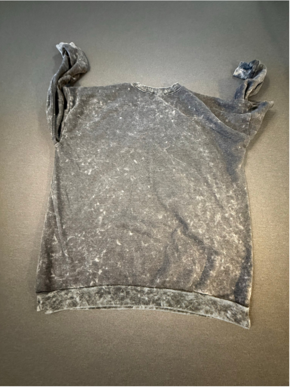 No Boundaries Free Spirit Skull Yin Yang Acid Wash Sweatshirt XXL - Picture 3 of 7